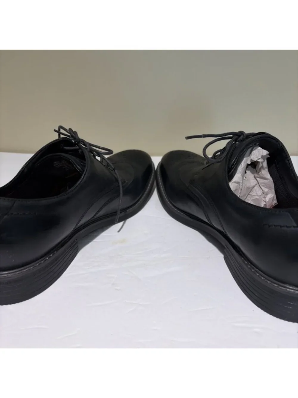 Rockport Mens Brouge Dress Shoes CB Wing Tip V81648 Leather Dark Shadow Sz 10.5M